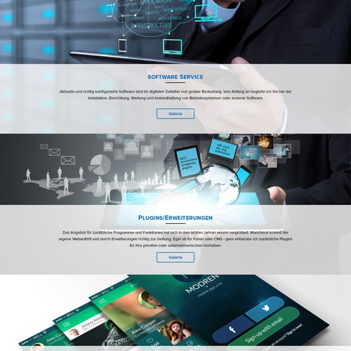 Proposta di design per un contest della categoria Design di sito web realizzata da Design Monsters