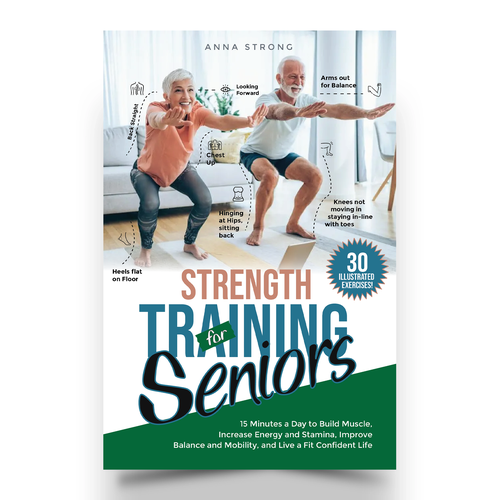 Fun, colorful strength training exercise book Design by ✨vijays~amazing✨