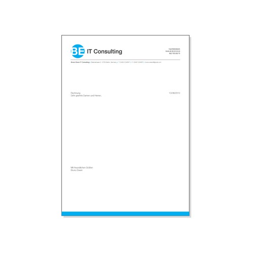 Stationery für BE IT Consulting デザイン by shaken