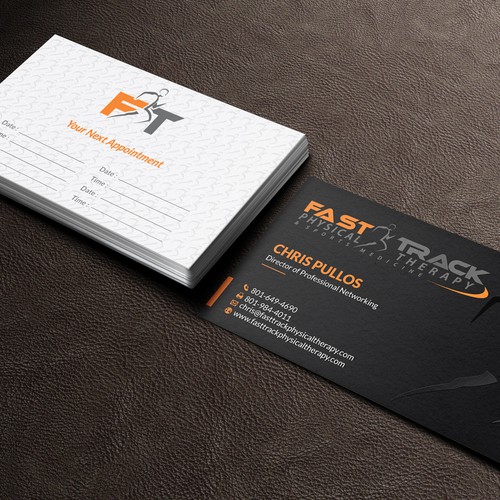 Physical Therapy Business Card Design For Sports Medicine