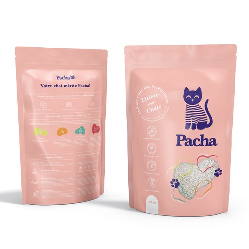 Cat Litter startup Minimalistic packaging - Contest Design by Inmyde