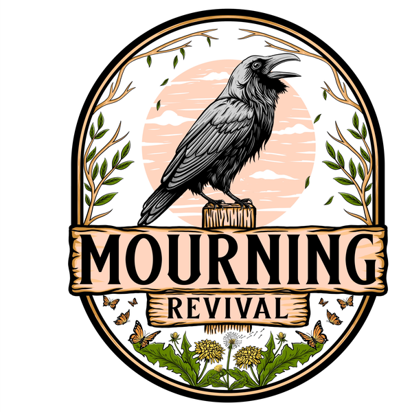 Design by Otame titled "Comfort the mourning, by breathing life into the Mourning Revival logo"