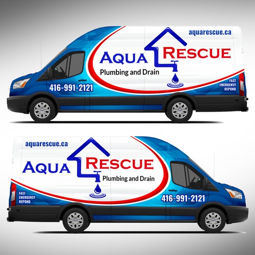 Aquarescue Van Wrap Design by J.Chaushev