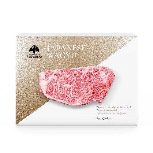 100% JAPANESE WAGYU STEAK Design by MarsiDesign