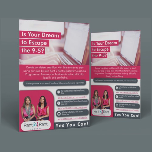 Create a Ridiculously Good Flyer for Rent 2 Rent Success Design by Avais Raza