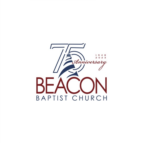 Beacon Baptist Church 75th anniversary logo Design by NABEEL™