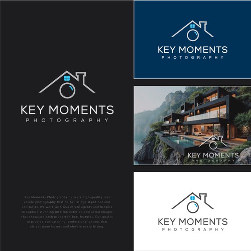 Sleek, Professional Branding for a Luxury Real Estate Photography Business” Design by Vulfman