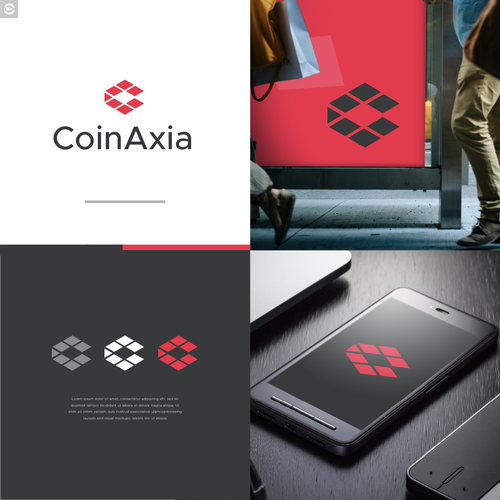 Cryptocurrency Exchange Logo Diseño de casign