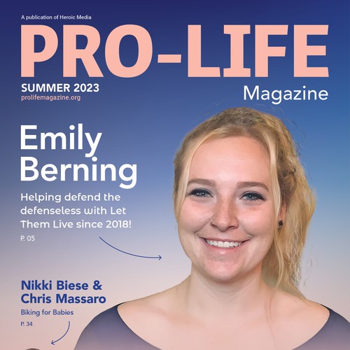 Magazine Cover for Pro-Life Non-Profit Diseño de machus4u