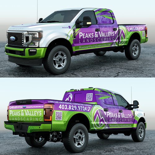 F350 Truck Wrap For Landscaping Company Design by adelea