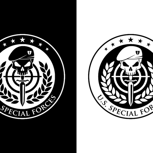 コンペ「Give us a new unique U.S. Special Forces Logo!」のデザイン by Gecko Joeさん 