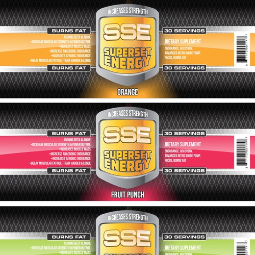Create a Pre-Workout Label For SSE Diseño de MA©