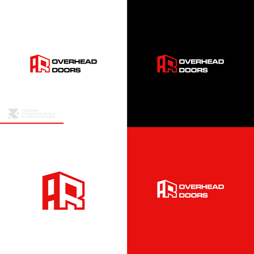overhead door business logo rebranding Design by ALdesign_
