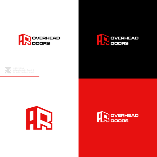 overhead door business logo rebranding-ontwerp door Rumi_A