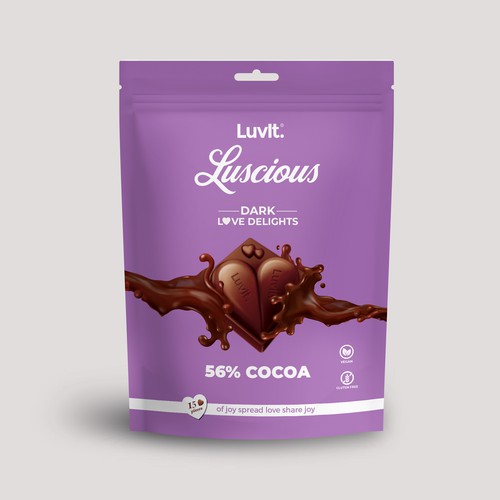 Design a standout label for a Premium Chocolate Homepack Diseño de Design Studio72