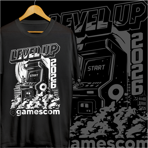 "T-Shirt Design - gamescom Festival Shirt 2026" winning Postcard, flyer or print