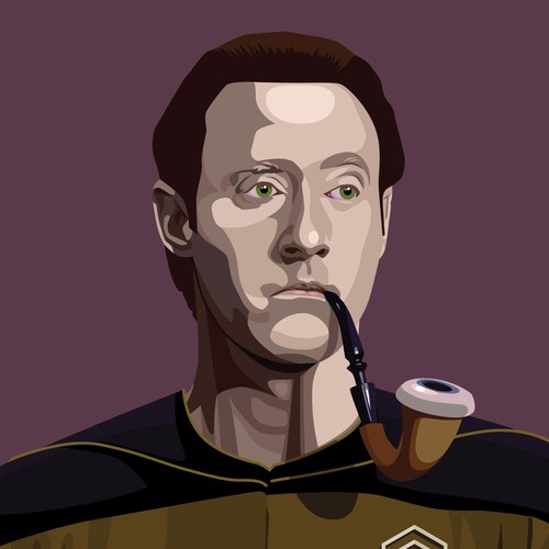 Star Trek No Bad "Data" Illustration for DataLakeHouse T-Shirt Réalisé par Suhebat