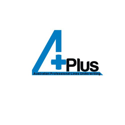 logo for APlus (Australian Professional Lines Underwriting SpecialistsP Design by beetle