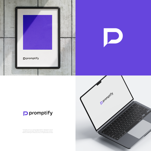 Modern, Simple and Sleek Logo for Promptify.com Design by mr.giraffe.design