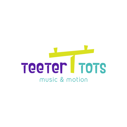 Teeter Totter meets Tumbling Tots - this logo is all about play! Design by NegativeArt