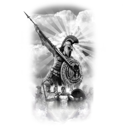 Spartan Tattoo Design by melihyalin