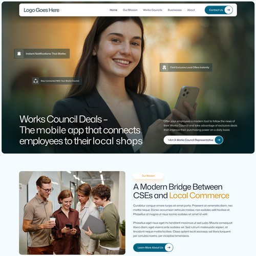Web page design contest entry by WebNest™
