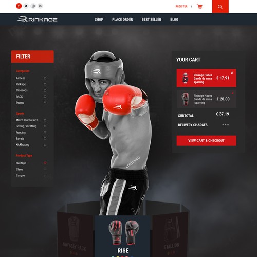 Web page design contest entry by Designersantu