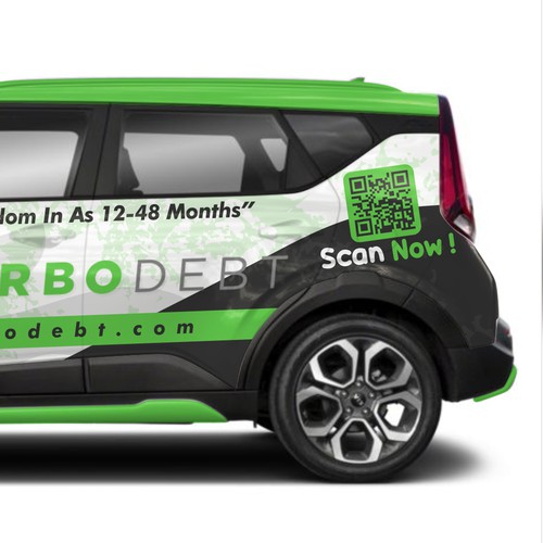 Kia Soul Car Wrap Design for Hot Fintech Startup Ontwerp door dnite