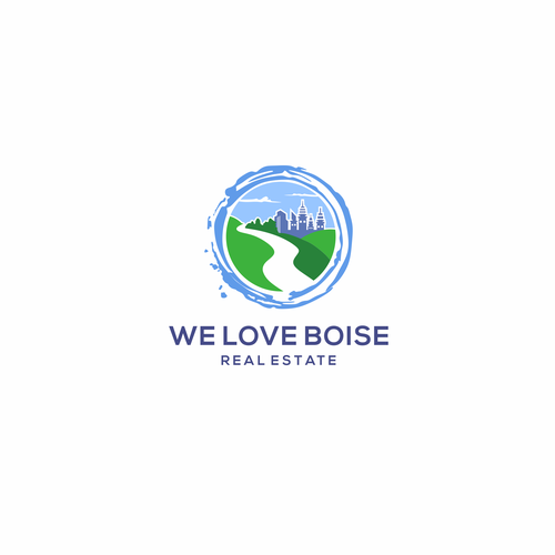 Logo creation capturing quality of life and moving to Boise, ID w/outdoors and downtown components Design by Ghouvan