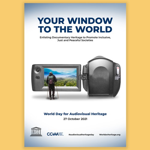 Poster Design for a worldwide audiovisual event Design by designat1892