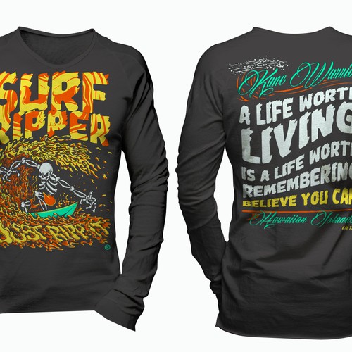 "SURF RIPPER (R) - MALE - "SUPER HOT" - T-SHIRT DESIGN" winning Clothing or apparel by Get'n Graphic