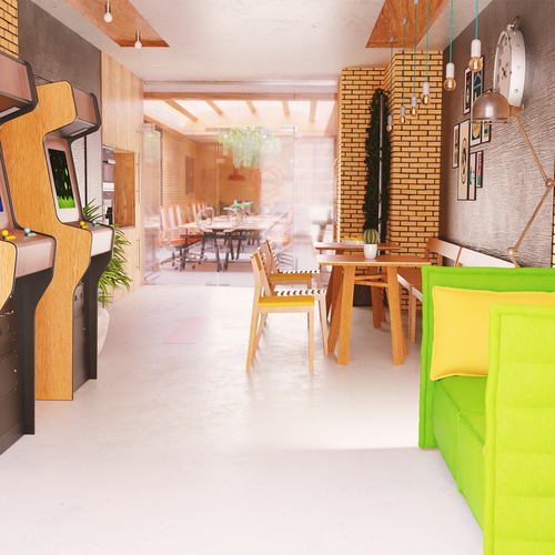 Office design for software development company Design by Artifictial