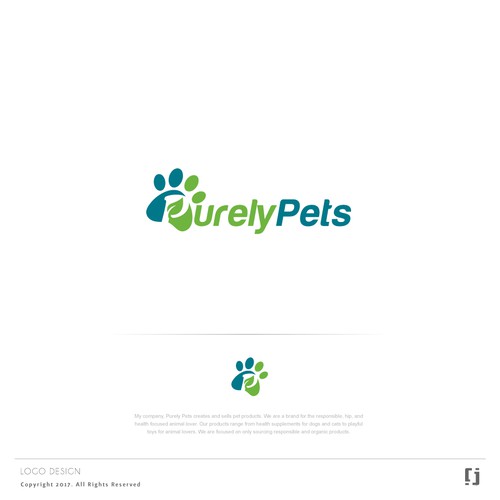 Design a beautiful and powerful logo for an online Pet Brand-- Purely Pets. Design réalisé par jn7_85