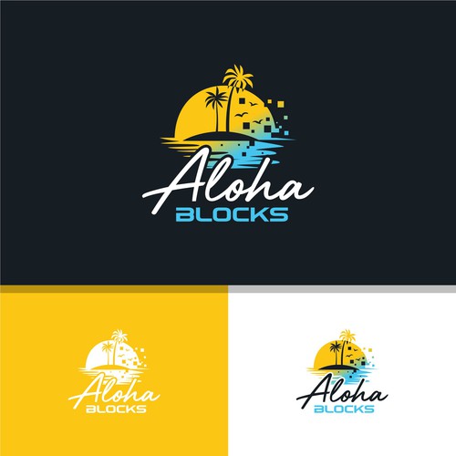 "Aloha Blocks Rebrand – Logo Evolution" winning Logo & brand guide