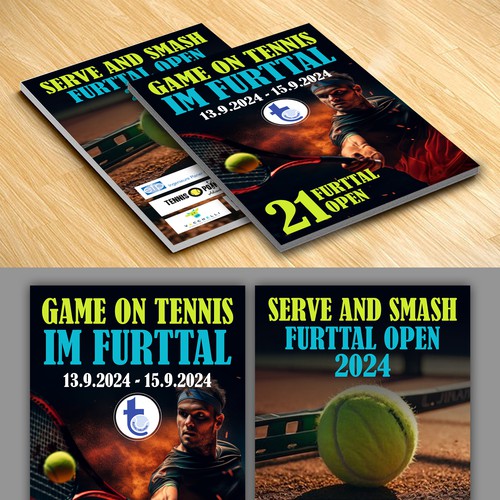 Aces & Action: Cool Flyer for a Tennis Tournament Design by websmartusa