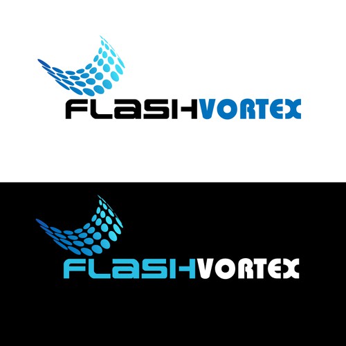 FlashVortex.com logo デザイン by KataLine