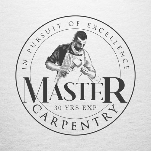 Master carpenter logo Design by mr.lapis