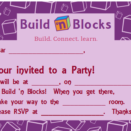 Build n' Blocks needs a new stationery デザイン by Custom Paper