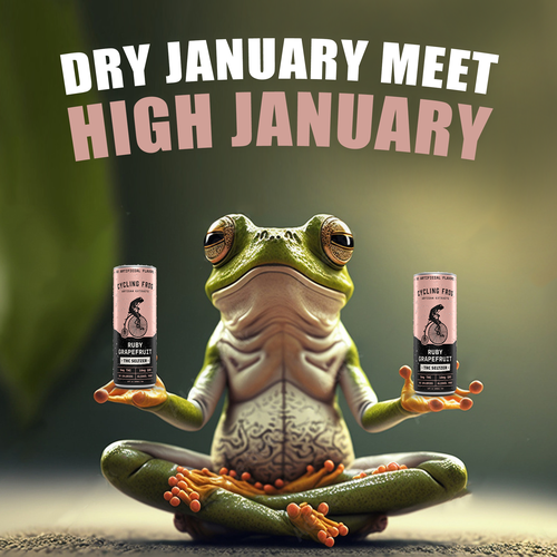 Create a 'Dry January meets High January' poster.  Have Fun, Be Creative, Open to all suggestions. Design von karundesigns