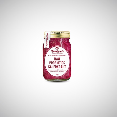 Uniquely fermented - colorful raw, probiotic, sauerkraut made on Maui, Hawai’i Design by NM17