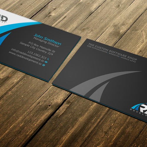 Design A Software Company Business Card You Can't Stop Looking At!! Design by conceptu