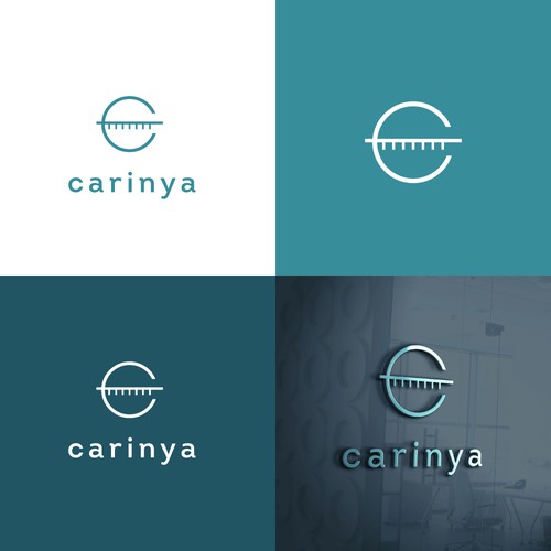 A logo for Carinya Apartments Design by Mr. Adorable™