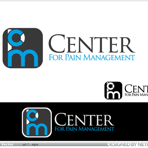 Center for Pain Management logo design デザイン by Neticule