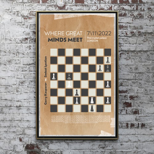 Chess poster theme Design by Halime