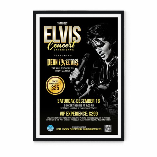 Creative Elvis Tribute Concert Experience Poster Needed! Design by vsardju