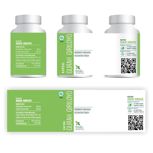 Design a Fresh, Simple, and Neat Label for An Herbal Supplement Bottle Diseño de Insan_M