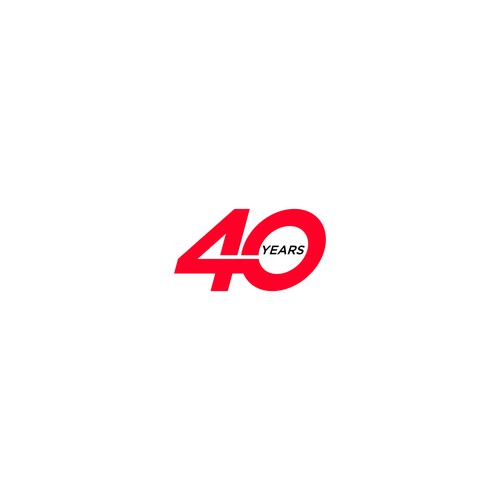 Looking for a modern, expressive 40 years jubilee logo Design by saksenpunoraono