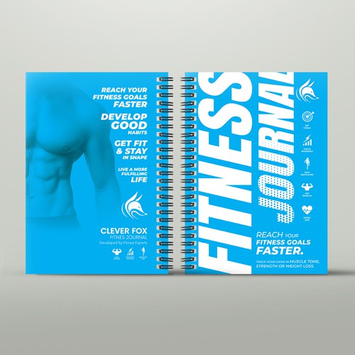 Clever Fox clever Fox Fitness Journal Workout Log Book Bundle - 2