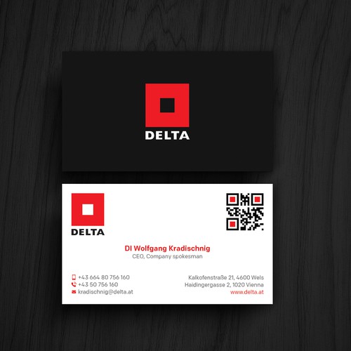 DELTA Business Card Relaunch Design réalisé par Design"Glory"