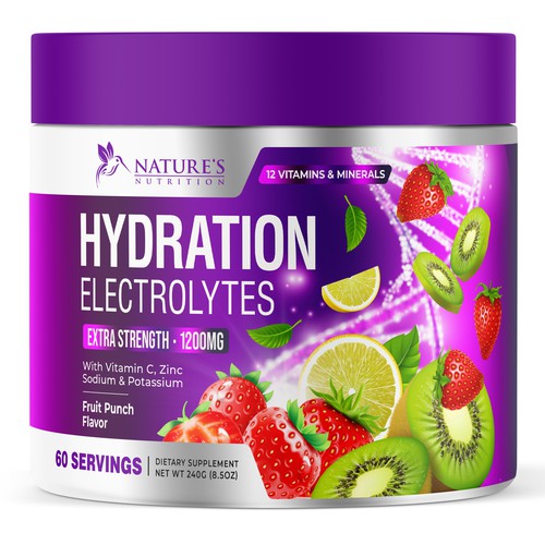 Hydration Electrolytes Design Needed for Nature's Nutrition Design by UnderTheSea™